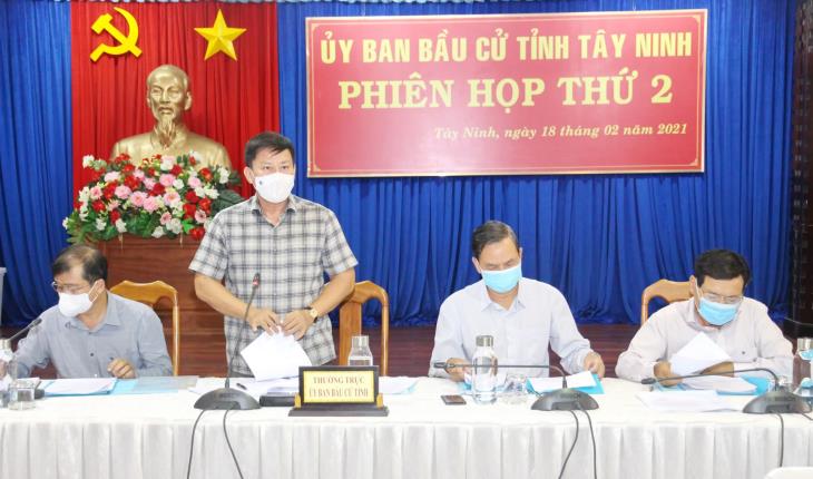 Uỷ ban bầu cử tỉnh Tây Ninh họp phiên thứ 2 